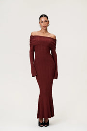 Izano Dress Burgundy