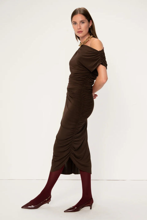 COLUMBINE DRESS MOCHA