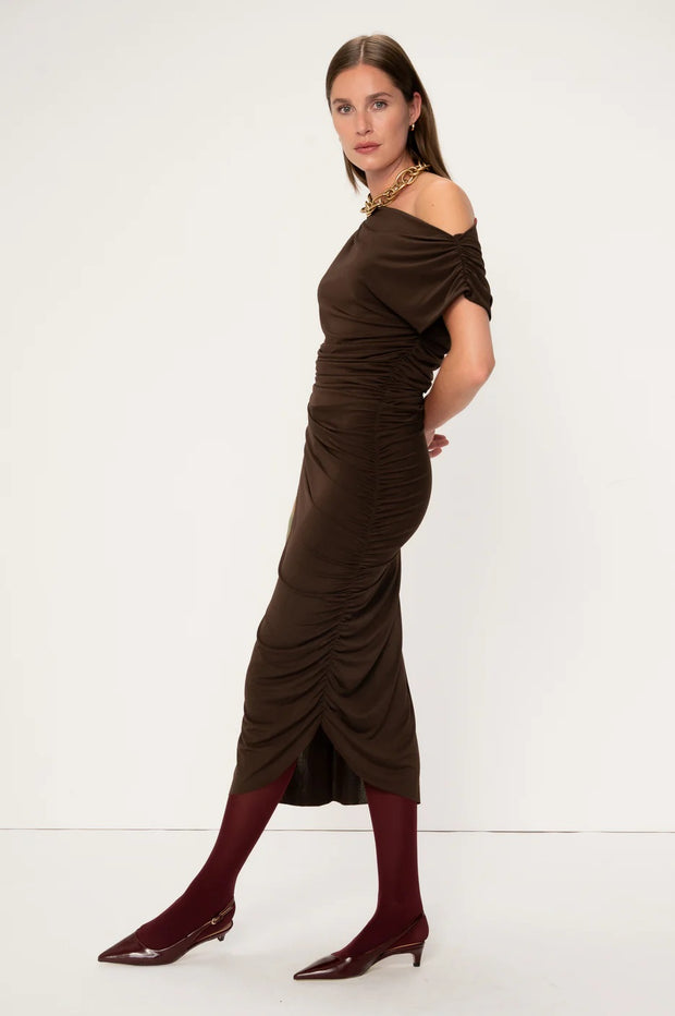 COLUMBINE DRESS MOCHA