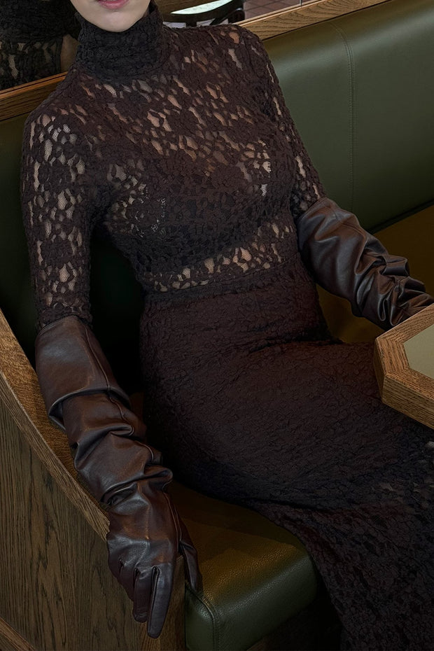 Mariana Lace Top Mocha Brown