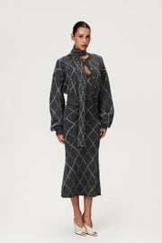 Merano Cardigan Dark Grey