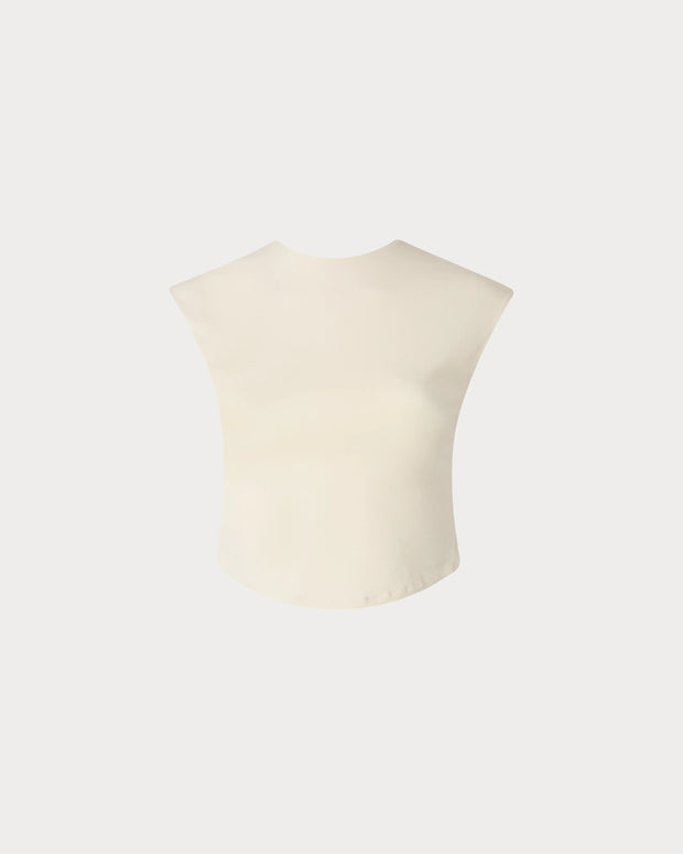 DONNA TOP OFF WHITW