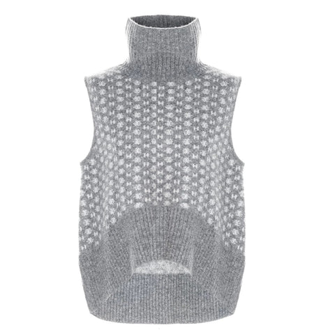 Hést HEST LOGO Vest - 422 Dark grey melange