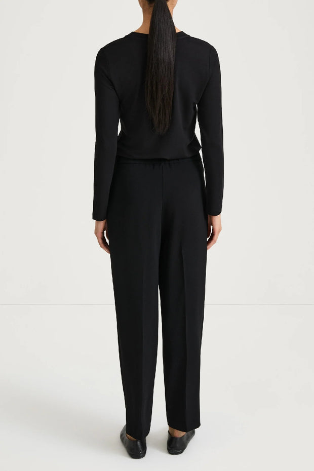 ANKLE LENGTH SUIT TROUSERS - BERGA BLACK
