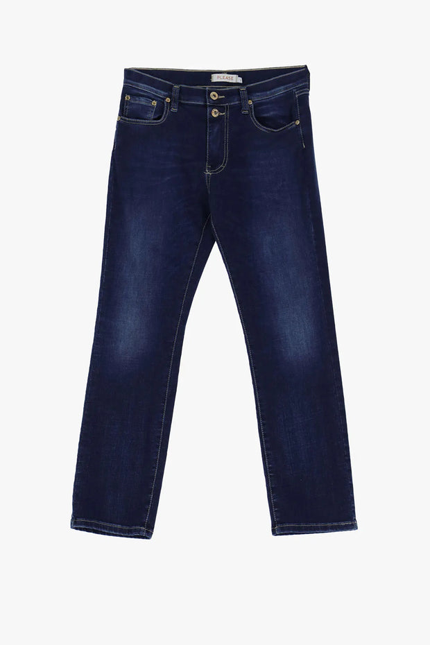 PLEASE - SHORTCUT DENIM COLOR