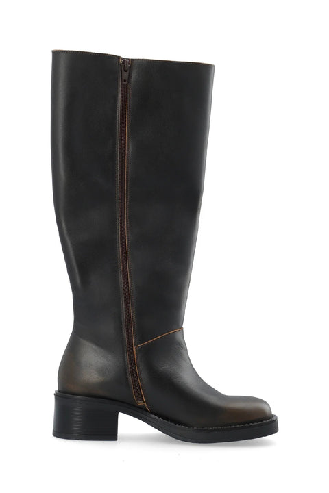 CASRIKKE Wide Pull Boot Arkansas  Distressed Brown