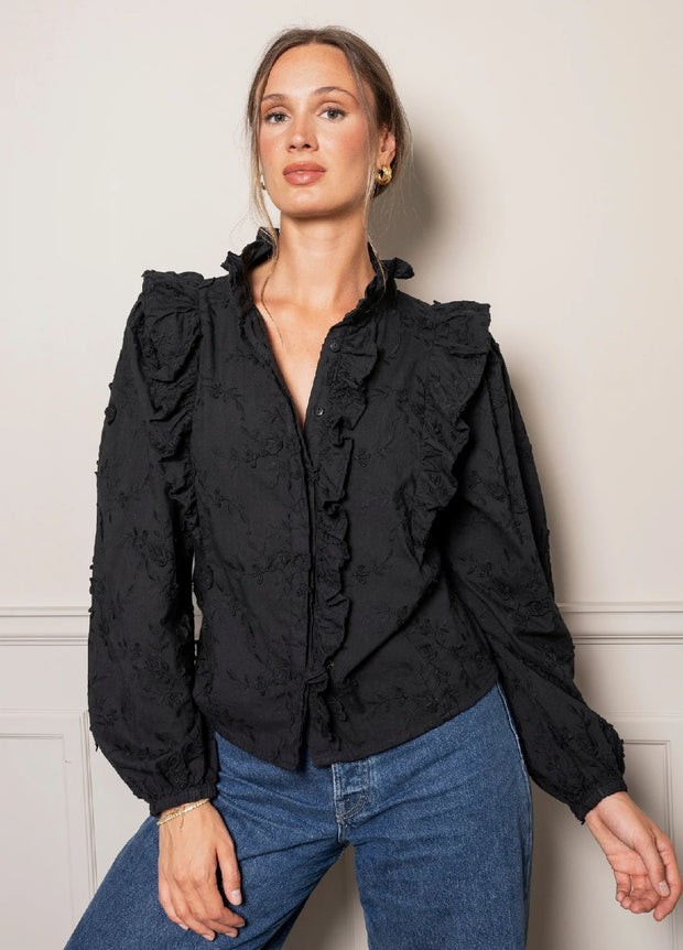 Maya Blouse Matte Black