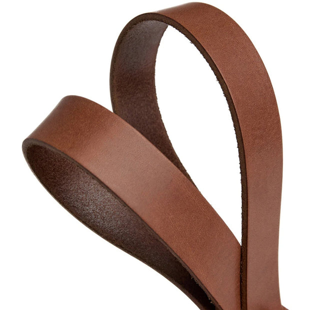 Timeless narrow belt in delicious leather quality / 16086 - Cognac