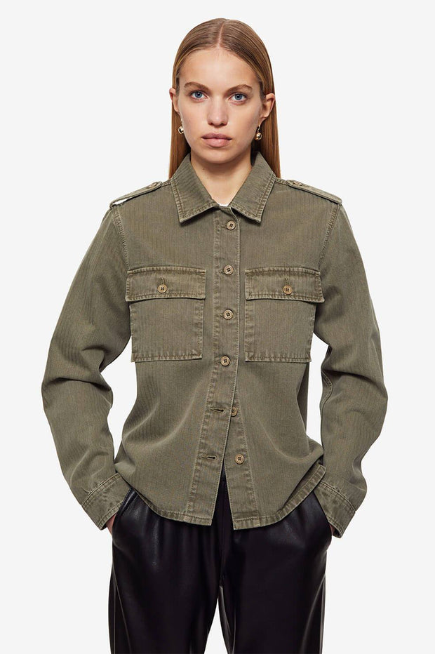 CAMERON TOP - ARMY GREEN