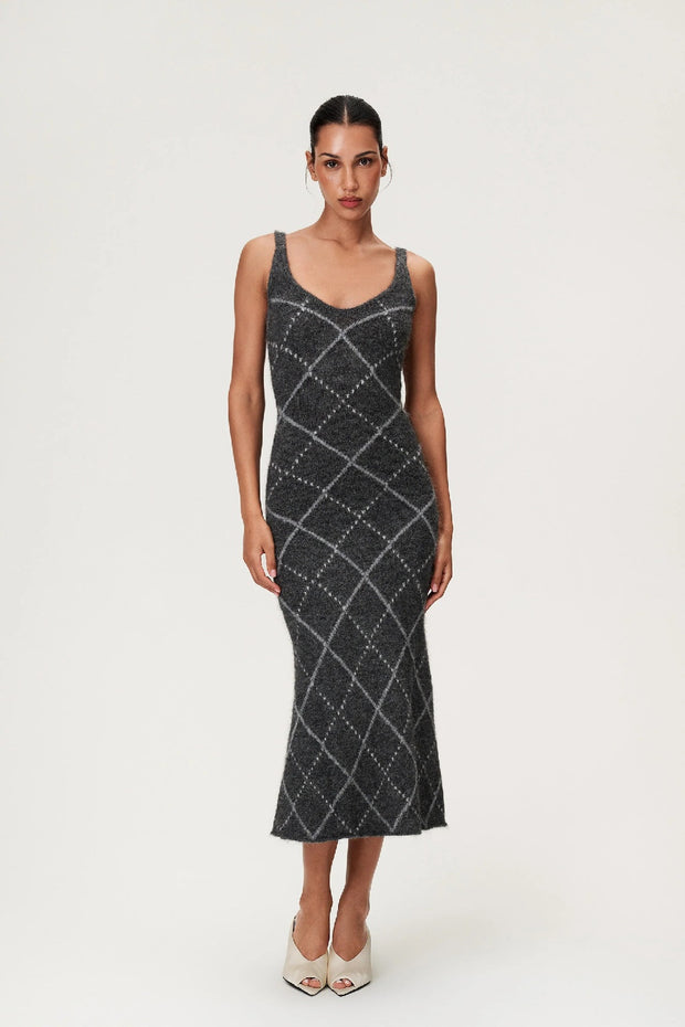 Merano Dress Dark Grey