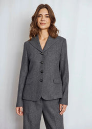 Maria Slim Fit Blazer - Dark Grey