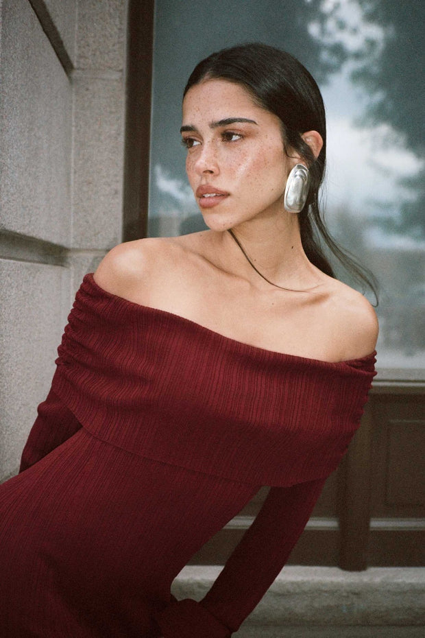 Izano Dress Burgundy