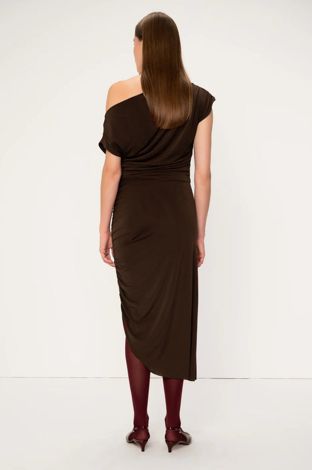 COLUMBINE DRESS MOCHA