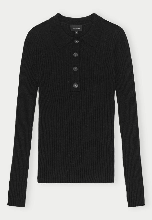 Cadee Knit Blouse - Black