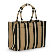 MID TOTE  - JUTE BLACK