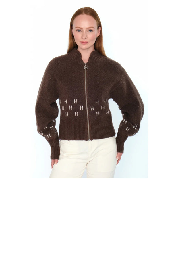 MÄRTHA Short Jacket - Dark Earth Brown