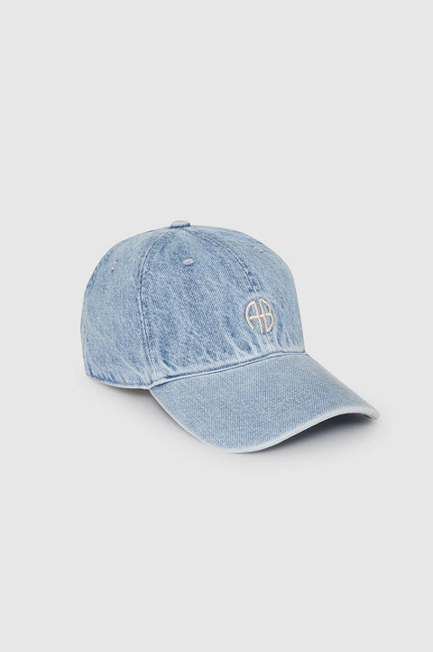JEREMY BASEBALL CAP AB bleached blue denim