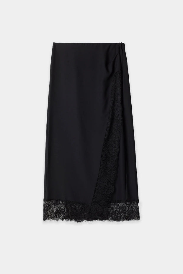 STYLEIN MOLLY LACE SKIRT - BLACK