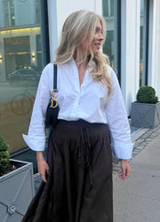 Ava Shirt Sugar White Poplin