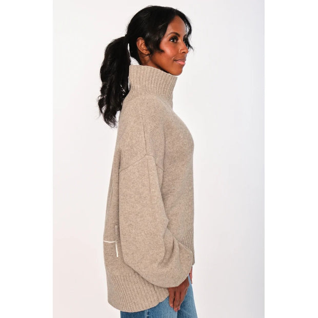 GIANNA Sweater Light Brown Melange