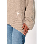 GIANNA Sweater Light Brown Melange