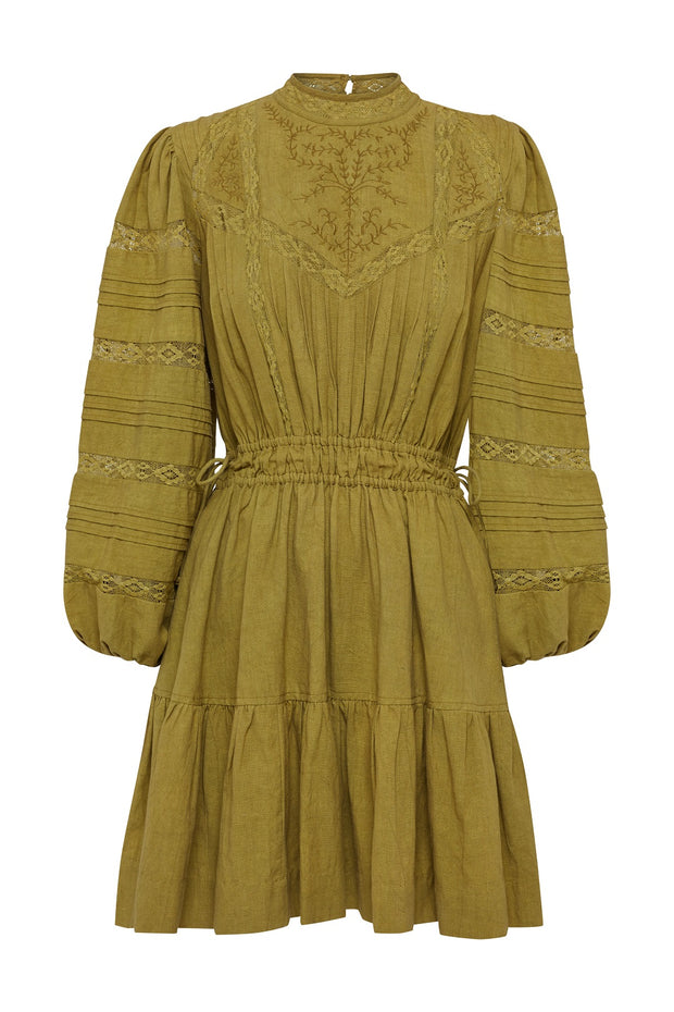 Loom Mini Dress Olive