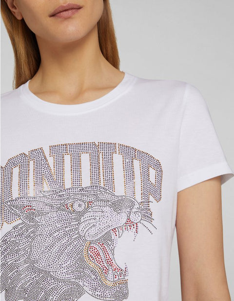 Dondup T-shirt with rhinestones