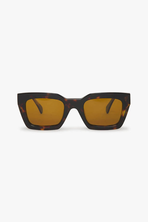 ANINE BING INDIO SUNGLASSES Dark Tortoise With Orange