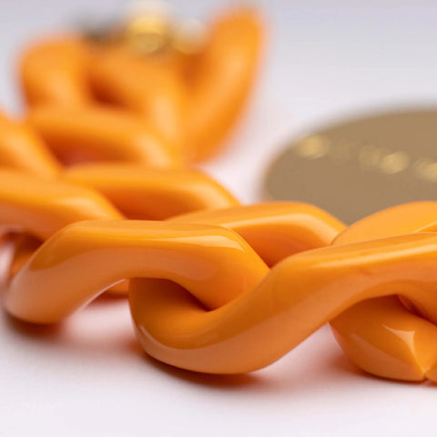 Flat Chain Bracelet light orange