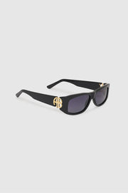 SIENA SUNGLASSES - BLACK WITH GOLD