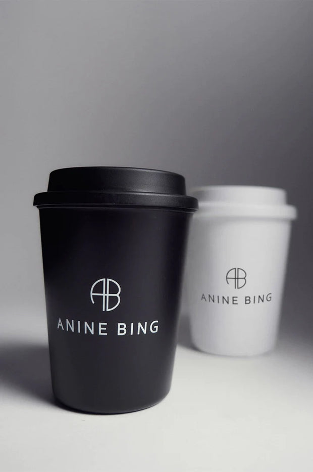 ANINE BING AB CUP 2 PACK - WHITE AND BLACK