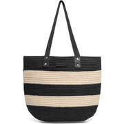 Shopper in delicious cotton rope quality / 16098 - Black/Nature