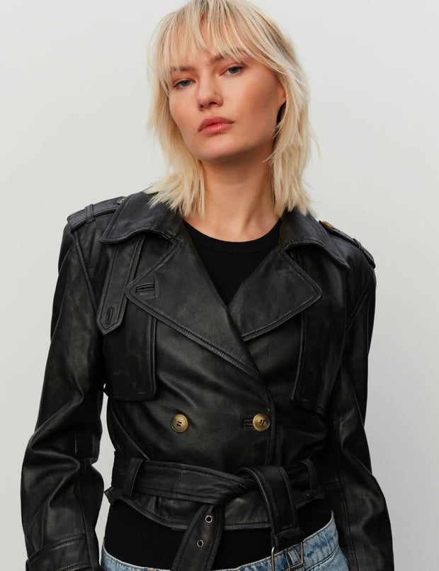 2ND Kendal - Uneven Leather jacket
