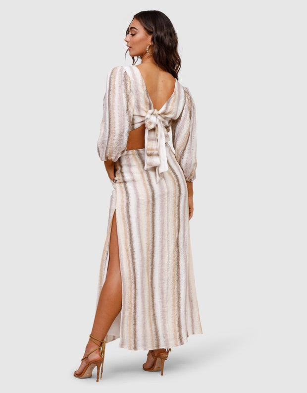 Seventies Soul Stripe Maxi Dress