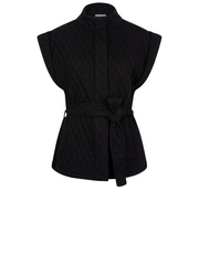 Robina quilted waistcoat - raven