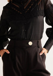 MINISTRY OF STYLE ELENA BLOUSE BLACK