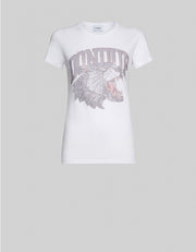 Dondup T-shirt with rhinestones