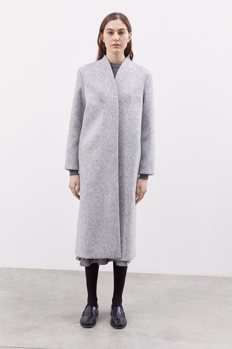 MEI MEIJ COAT WITH MAXI SCARF