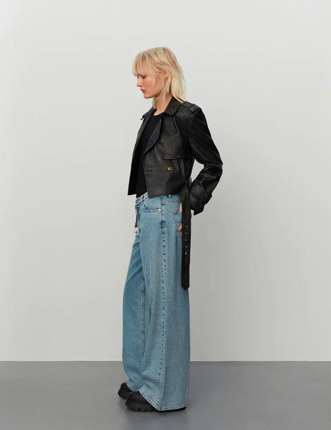 2ND Kendal - Uneven Leather jacket